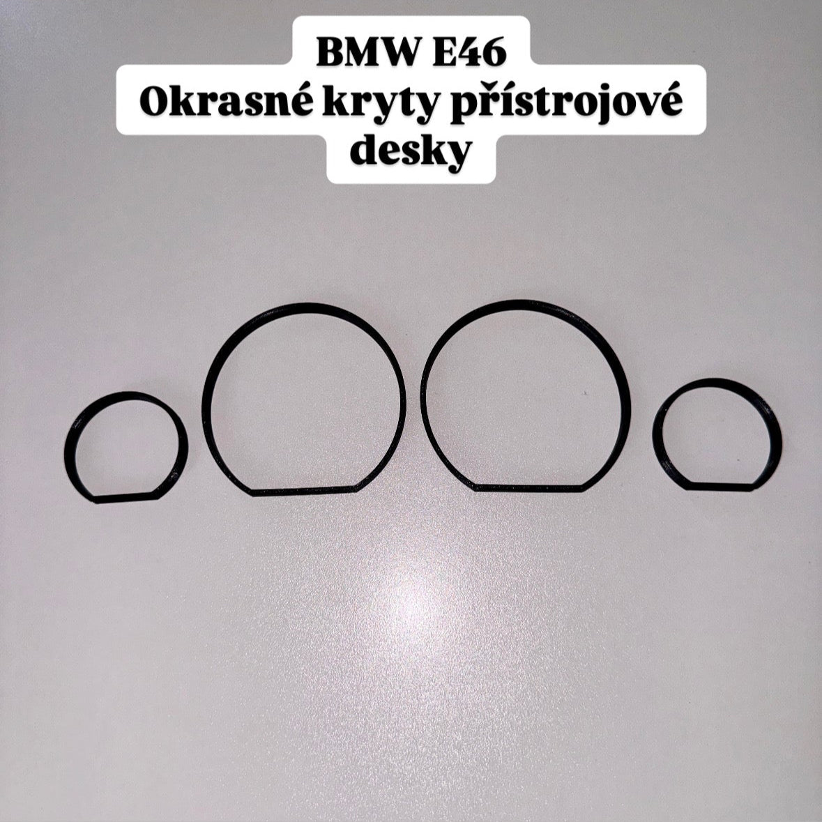 BMW E46 | Okrasné kryty přístrojové desky