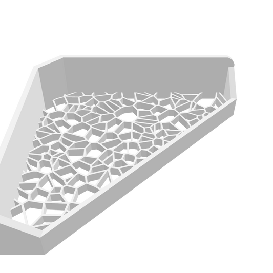 Rohová sprchová police